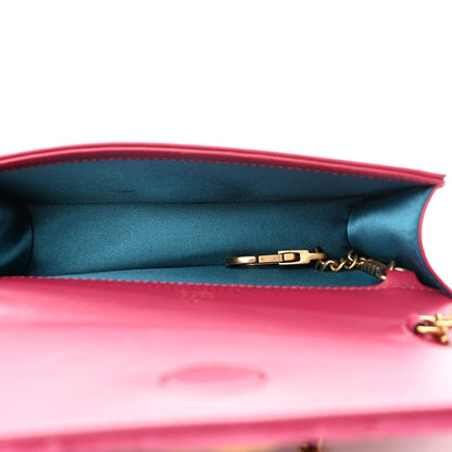 Gucci Velvet Matelasse Love Embroidered GG Marmont Mini Bag Light Raspberry Rose 5 of 9