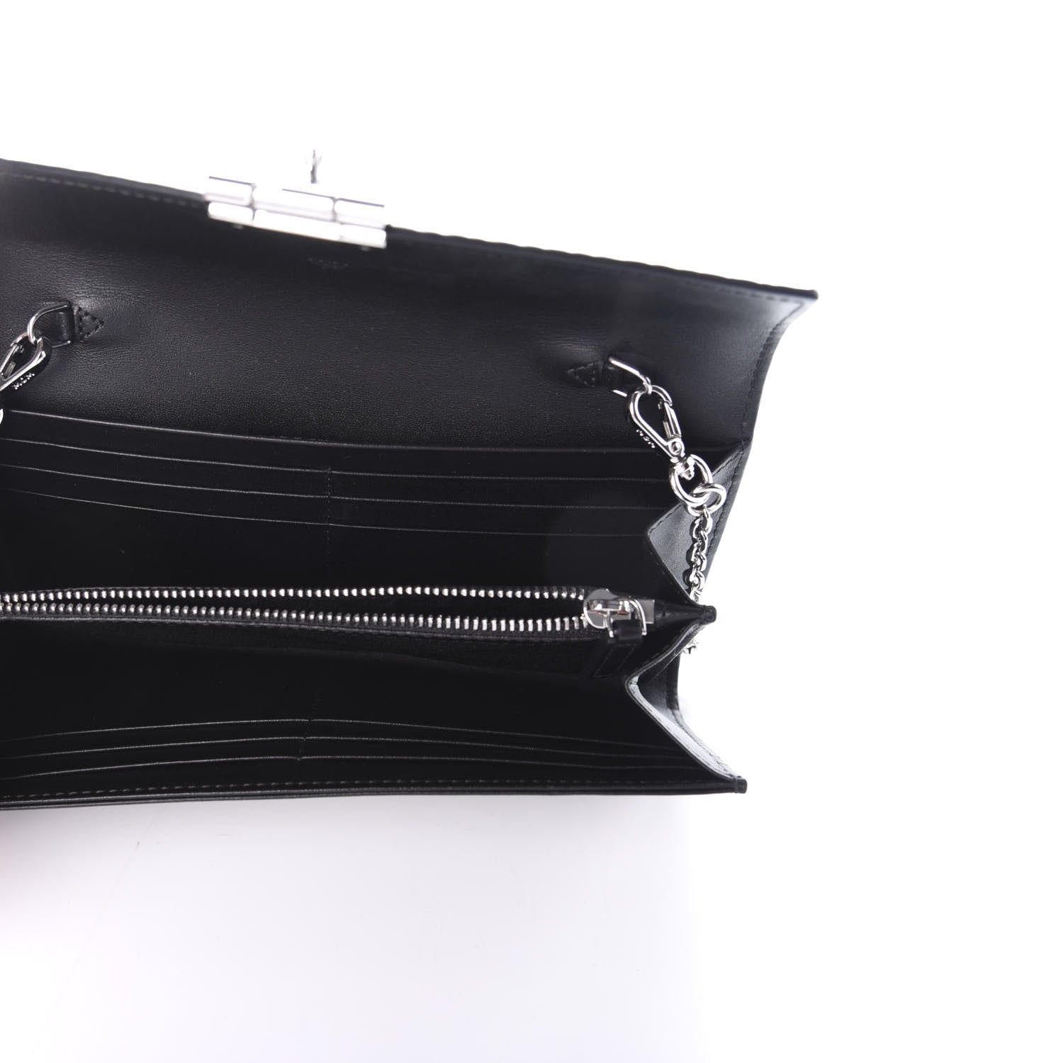MCM Visetos Large Patricia Wallet On Chain Black 5 of 8