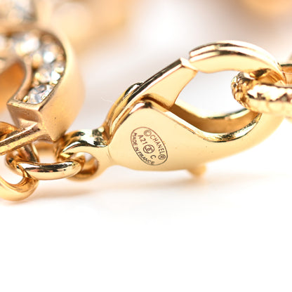 Chanel Crystal CC Bracelet Gold 4 of 4