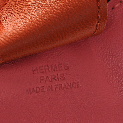 Hermes Milo Lambskin Grigri Rodeo Horse Bag Charm MM Rose Azalee Cornaline Bleu De Malte 3 of 3
