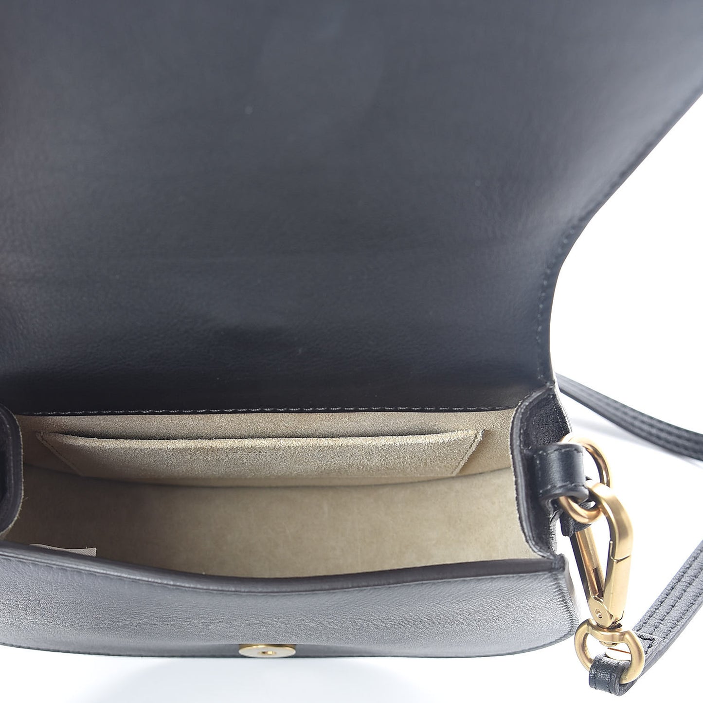 Calfskin Small Nile Bracelet Bag Black