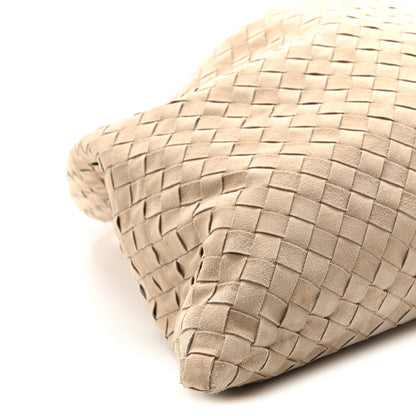 Bottega Veneta Suede Intrecciato Large Hop Mastice 10 of 12