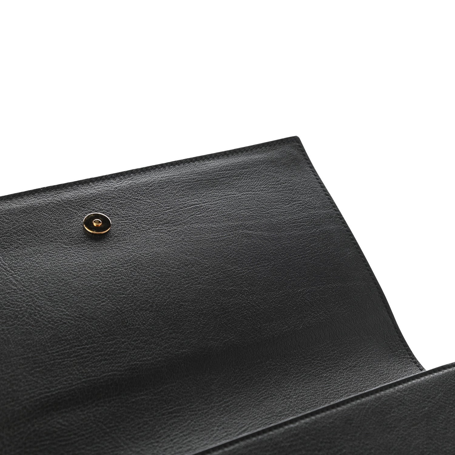 Saint Laurent Calfskin Monogram Large Belle De Jour Clutch Black 8 of 9