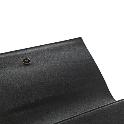 Saint Laurent Calfskin Monogram Large Belle De Jour Clutch Black 8 of 9