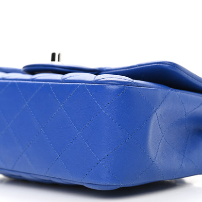 Chanel Lambskin Quilted Mini Rectangular Flap Royal Blue 6 of 10