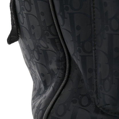 Christian Dior Grained Calfskin Nylon Oblique Explorer Backpack Black 14 of 14