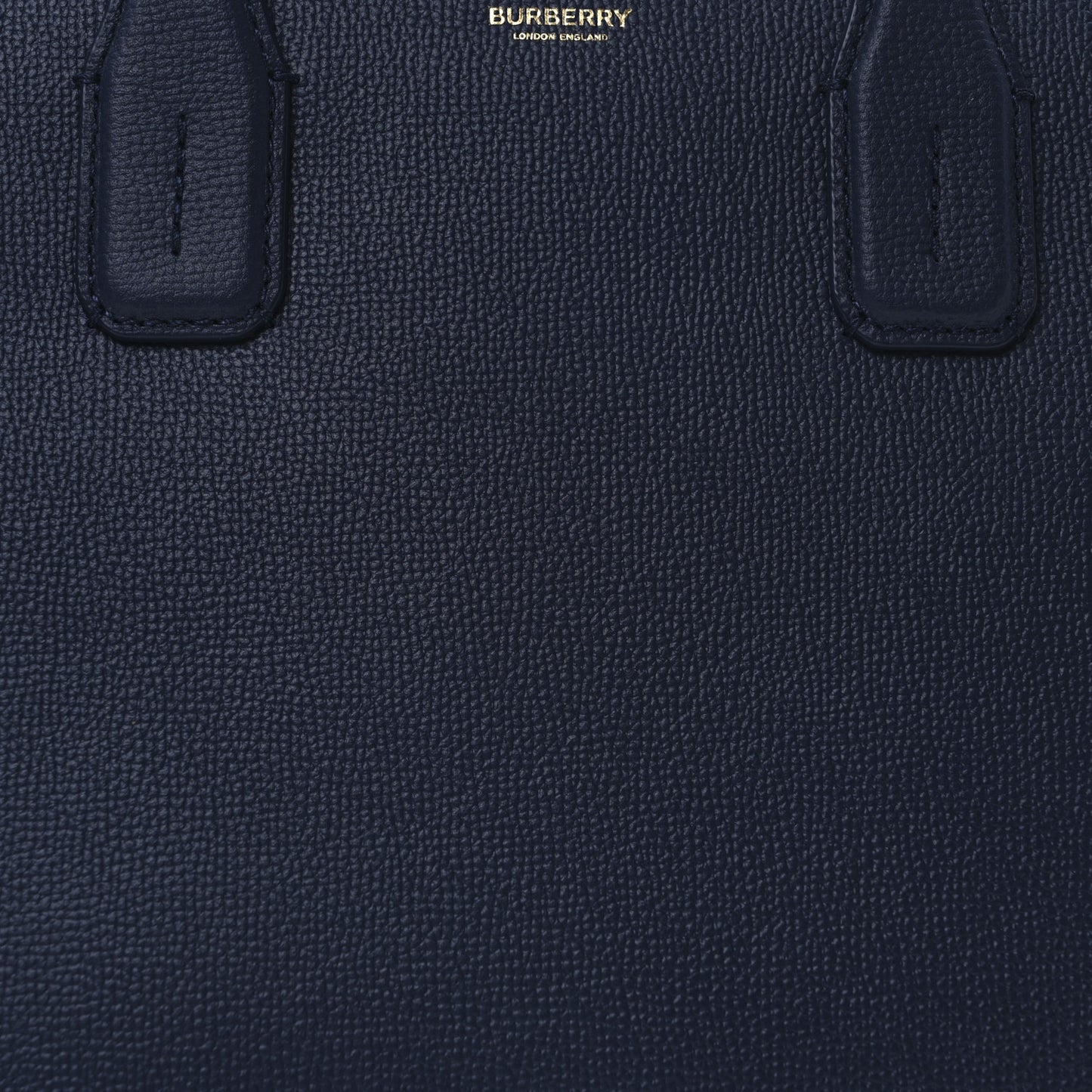 Derby Calfskin House Check Medium Banner Tote Ink Blue