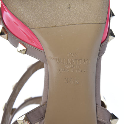 Valentino Garavani Patent Rockstud Ankle Strap 65mm Pumps 36.5 Peony Poudre 8 of 8