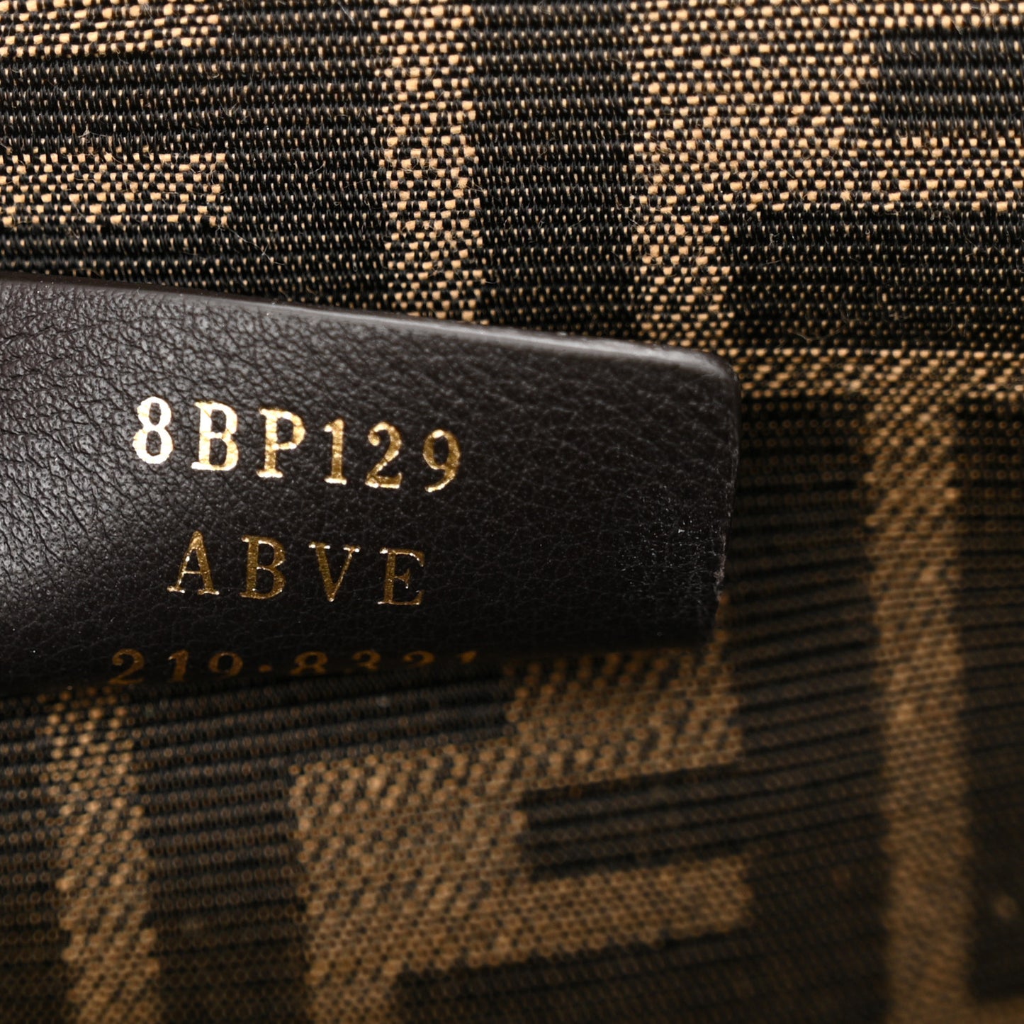Shiny Nappa Small Fendi First Black