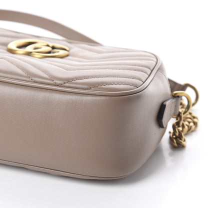 Gucci Calfskin Matelasse Small GG Marmont Chain Shoulder Bag Porcelain Rose 7 of 7