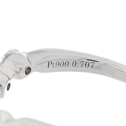 Parker & West by FASHIONPHILE Platinum Diamond .70ctw Curved Band Ring 51 5.75 9 of 10