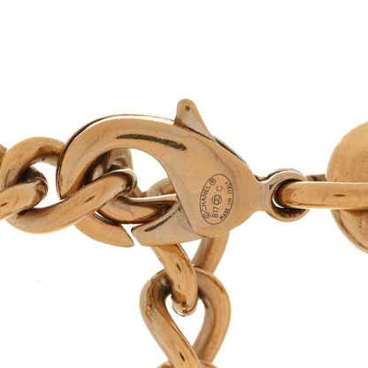 Chanel Crystal Chain Link CC Choker Necklace Gold 5 of 6