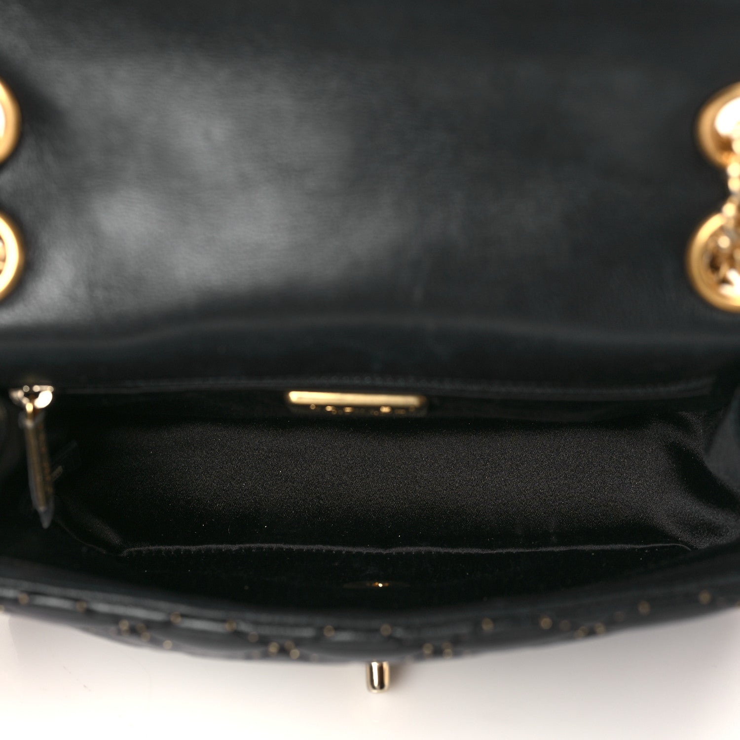 Chanel Lambskin Quilted Small Beaded Flap Black 4 of 10