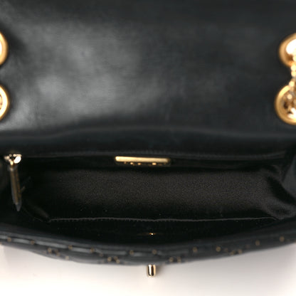 Chanel Lambskin Quilted Small Beaded Flap Black 4 of 10