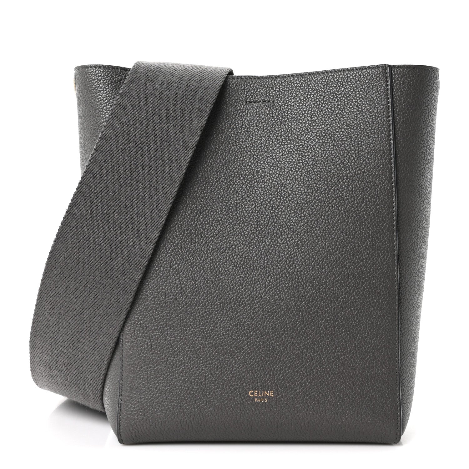 Celine Soft Grained Calfskin Small Sangle Bucket Bag Kohl 1 of 9