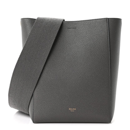 Celine Soft Grained Calfskin Small Sangle Bucket Bag Kohl 1 of 9