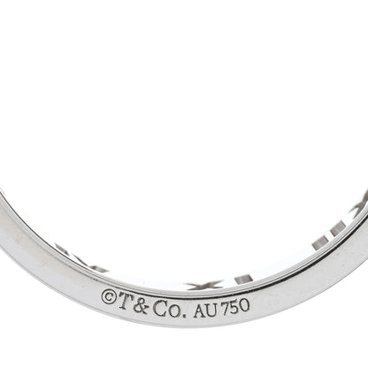 Tiffany 18K White Gold Diamond Atlas Pierced Ring 53 6.25 4 of 4