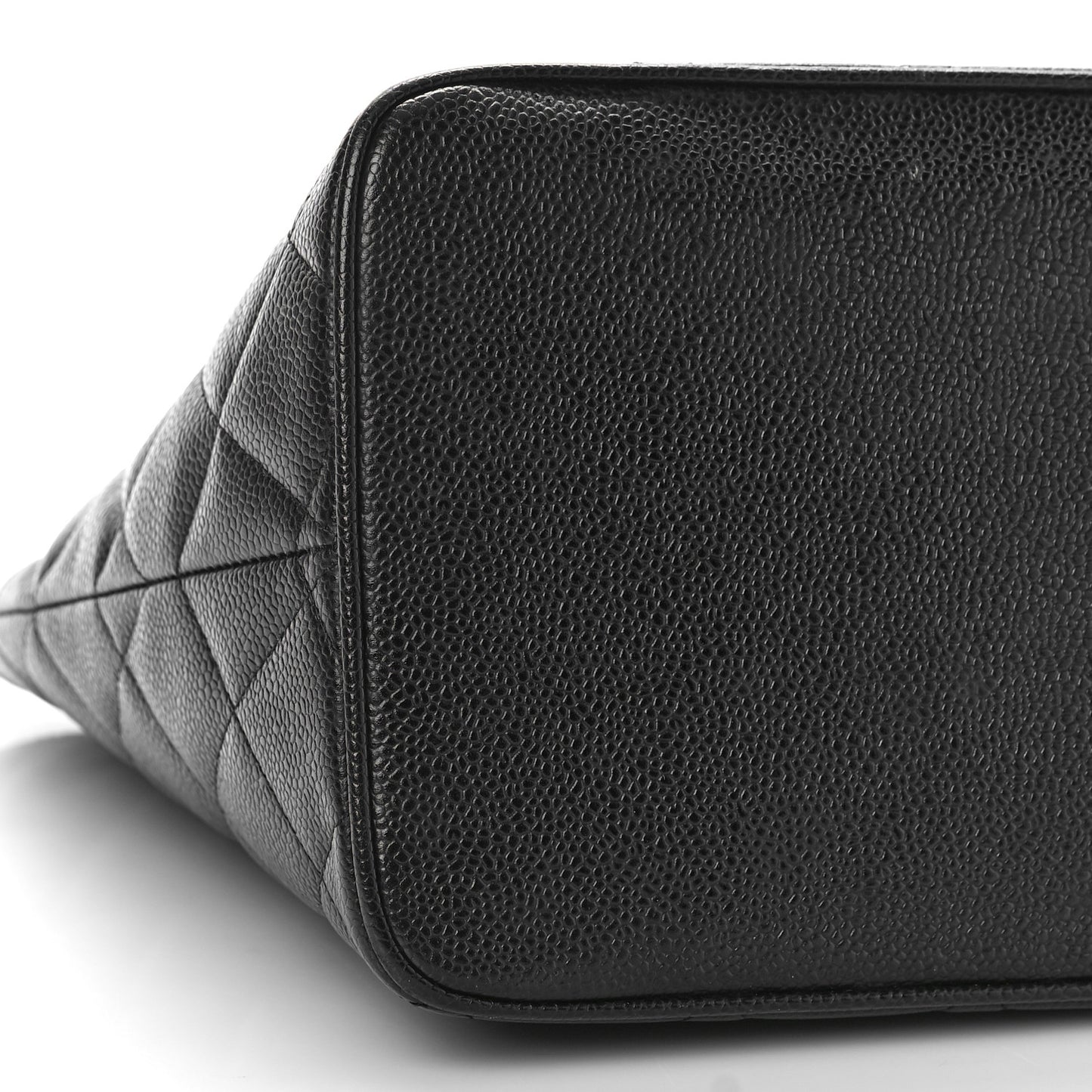 Caviar Quilted Medallion Tote Black