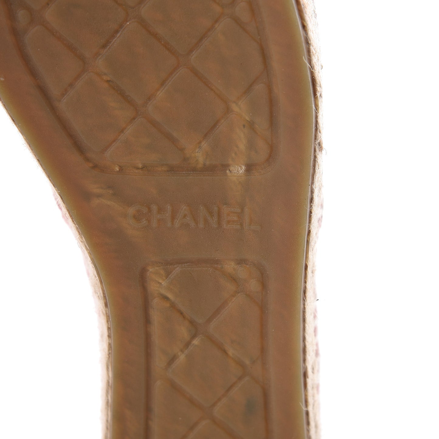 Velvet Grosgrain Quilted Camellia CC Espadrilles 40 Pink Black