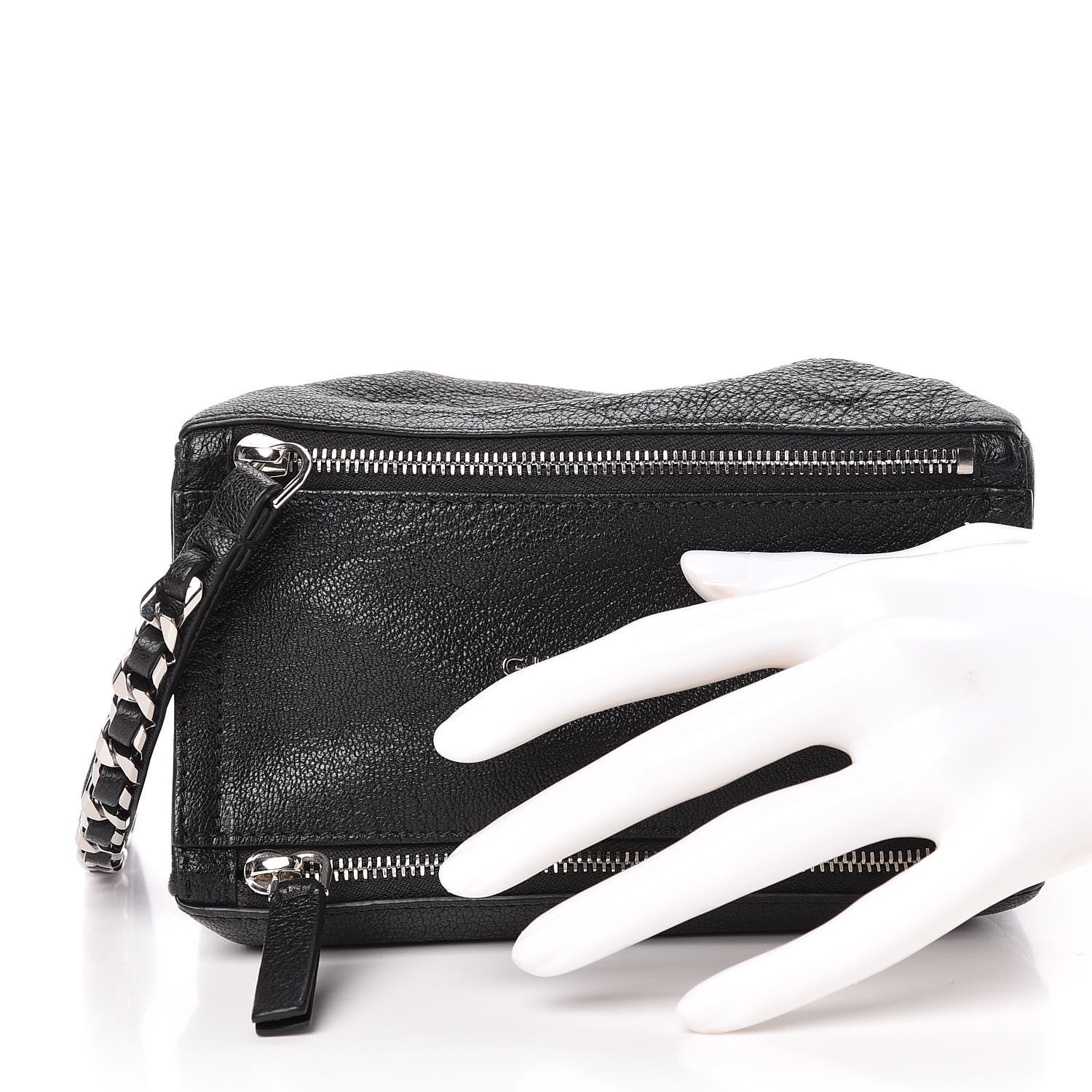 Givenchy Sugar Goatskin Pandora Wristlet Black 2 of 9