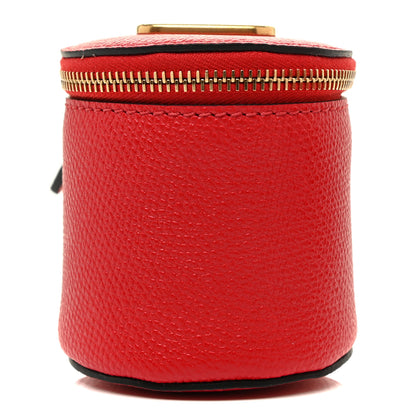 Valentino Garavani Grained Calfskin VLogo Signature Wash Bag Rouge Pur 9 of 9