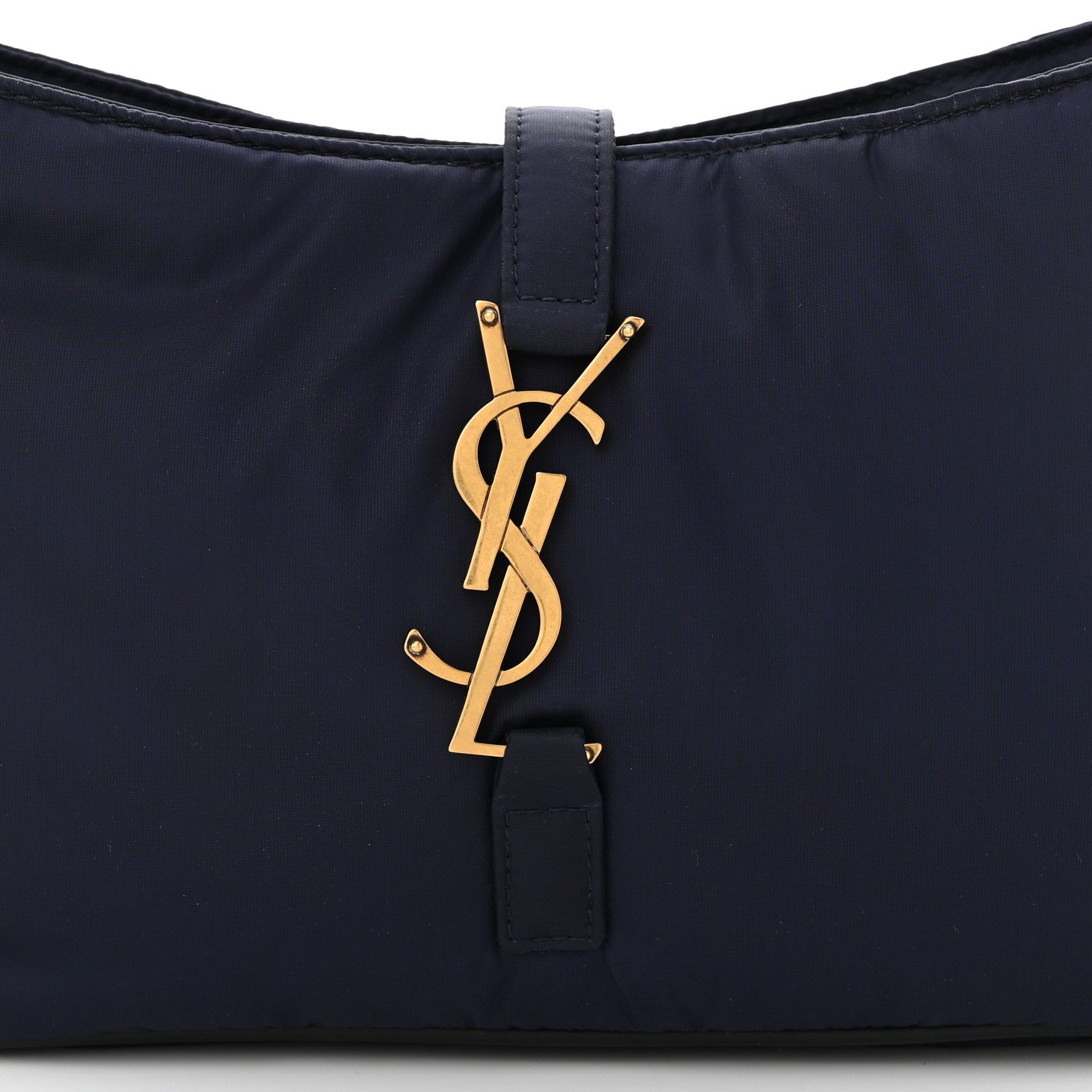 Saint Laurent Econyl Nylon Le 5 A 7 Hobo Navy 8 of 10