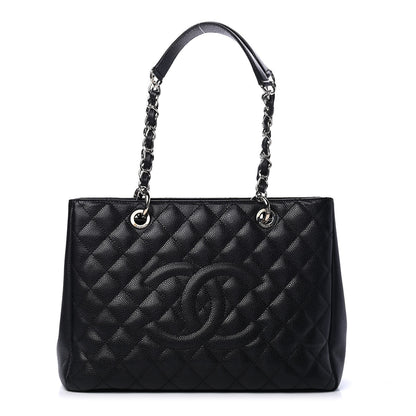 Chanel Caviar Quilted Grand Shopping Tote GST Black 1 of 4