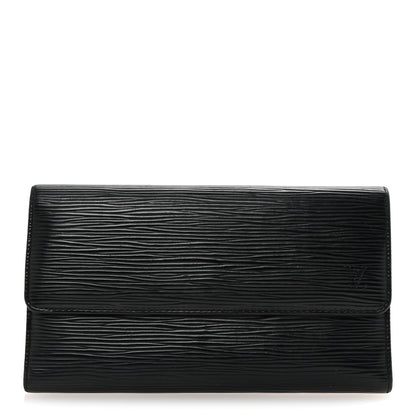 Louis Vuitton Epi Porte Tresor International Wallet Black 1 of 6