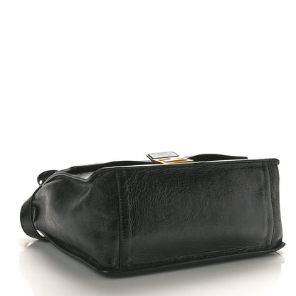 Fendi Agnello Old Shine Large Kan U Shoulder Bag Black 3 of 9