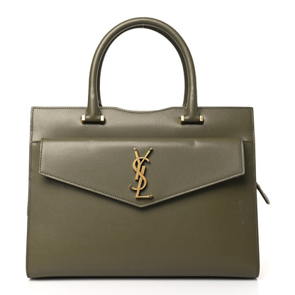 Saint Laurent Grain De Poudre Medium Uptown Tote Vert Kaki 1 of 9