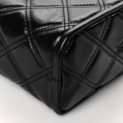 Marc Jacobs Natural Grain Calfskin Quilted The Softshot 21 Bag Black 6 of 10