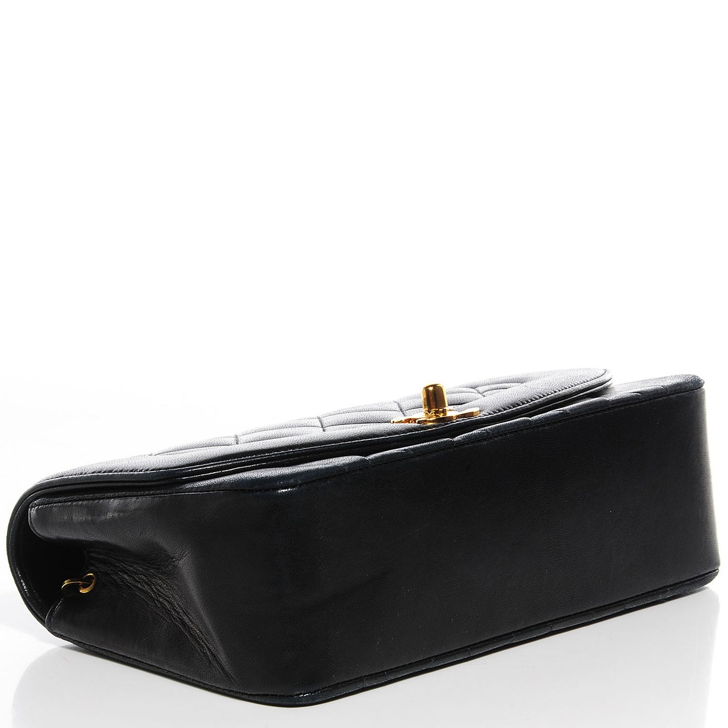 Lambskin Small Single Flap Black