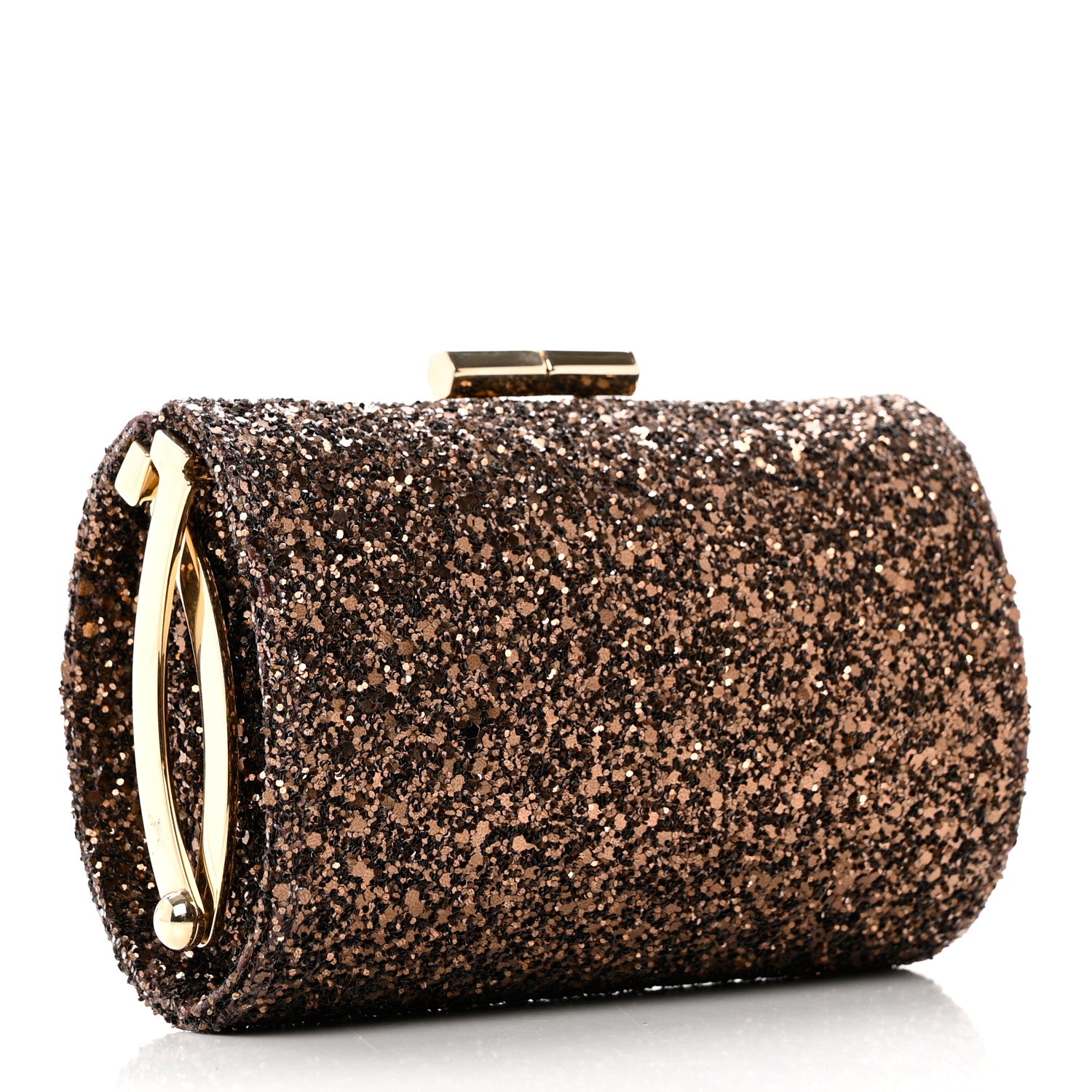 Jimmy Choo Glitter Fabric Mini Tube Gold 3 of 6