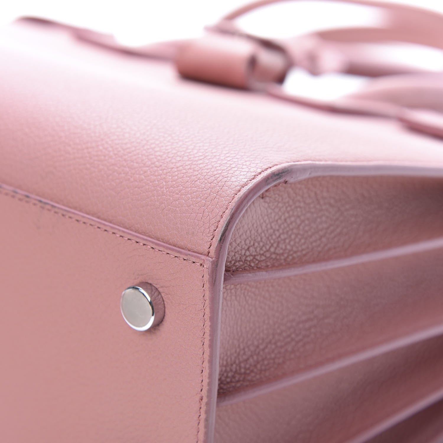 Saint Laurent Grained Calfskin Baby Sac De Jour Dark Rose 10 of 20