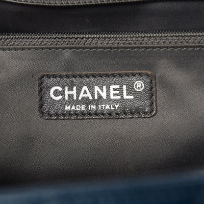 Chanel Caviar Quilted XL Grand Shopping Tote GST Navy Blue 8 of 12