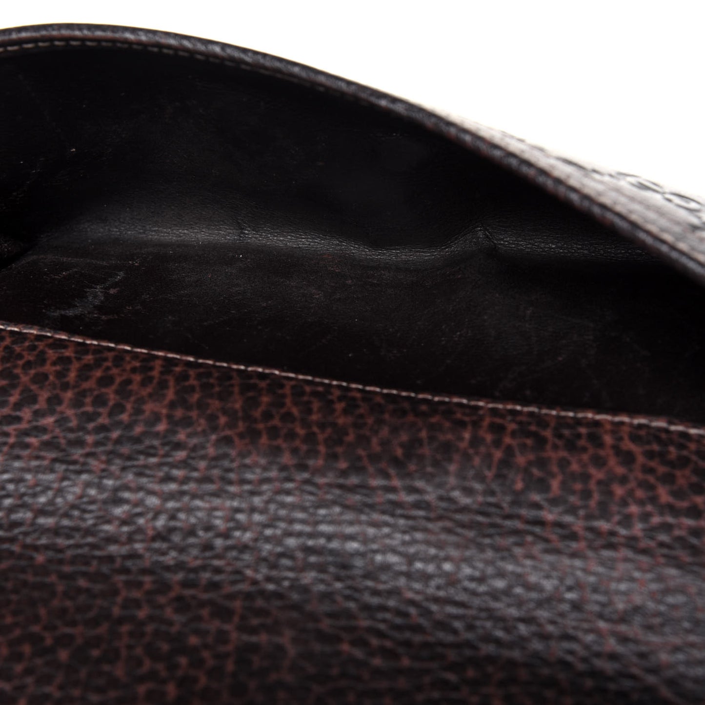 Guccissima Horsebit Continental Wallet Dark Brown