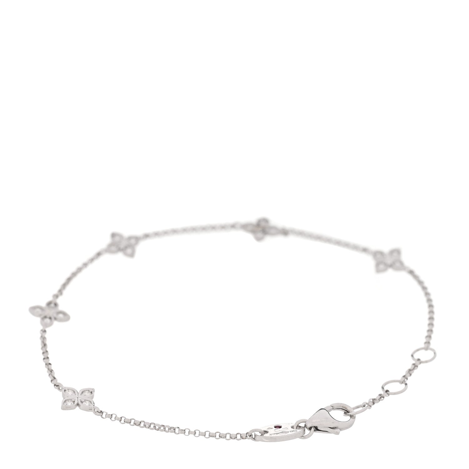 Roberto Coin 18K White Gold Diamond Verona by the Inch Bracelet 2 of 5