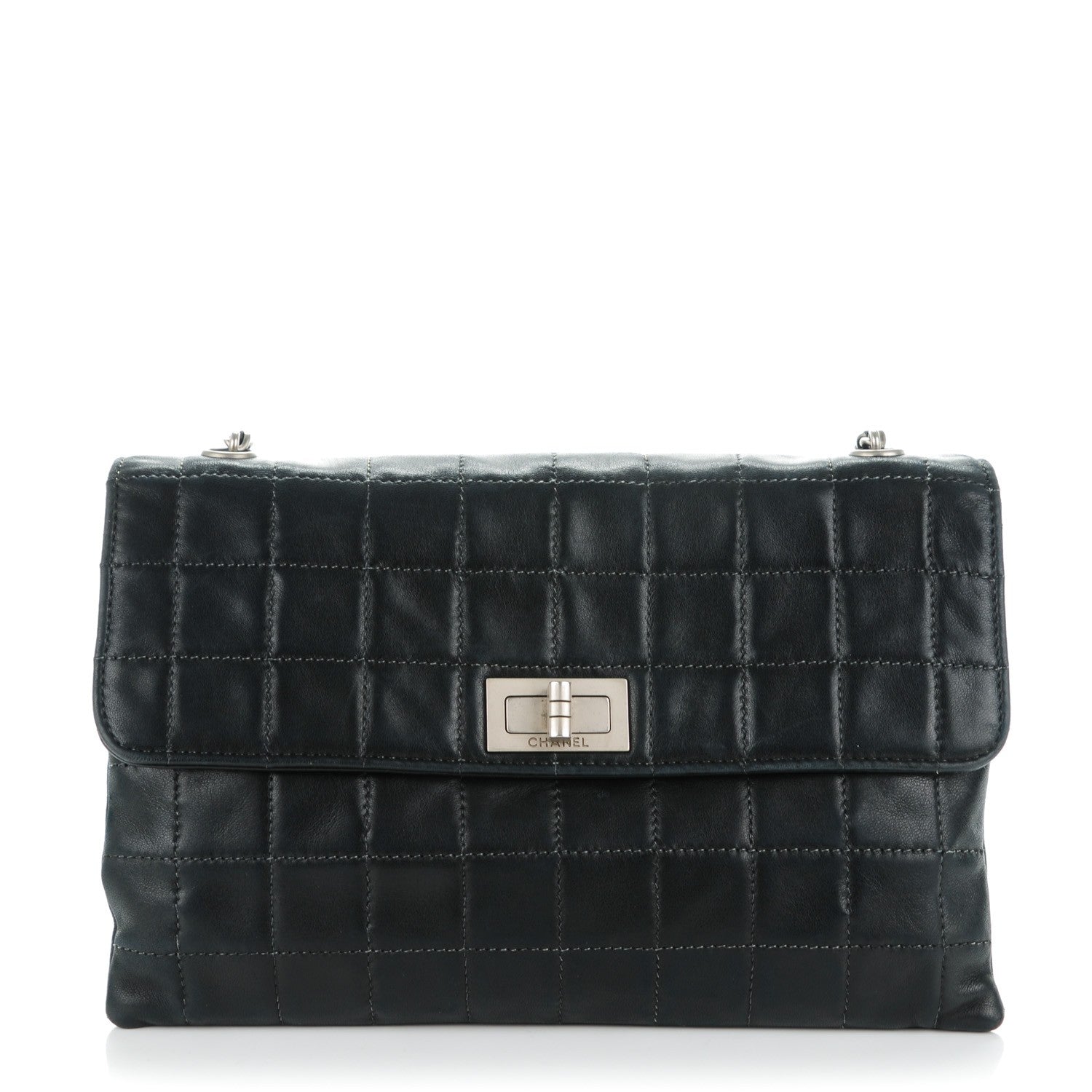 Chanel Lambskin Square Stitched Flap Black 1 of 8