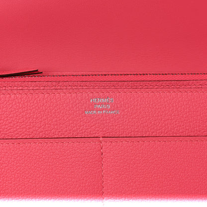 Hermes Evercolor Dogon Duo Wallet Rose Azalee 7 of 10