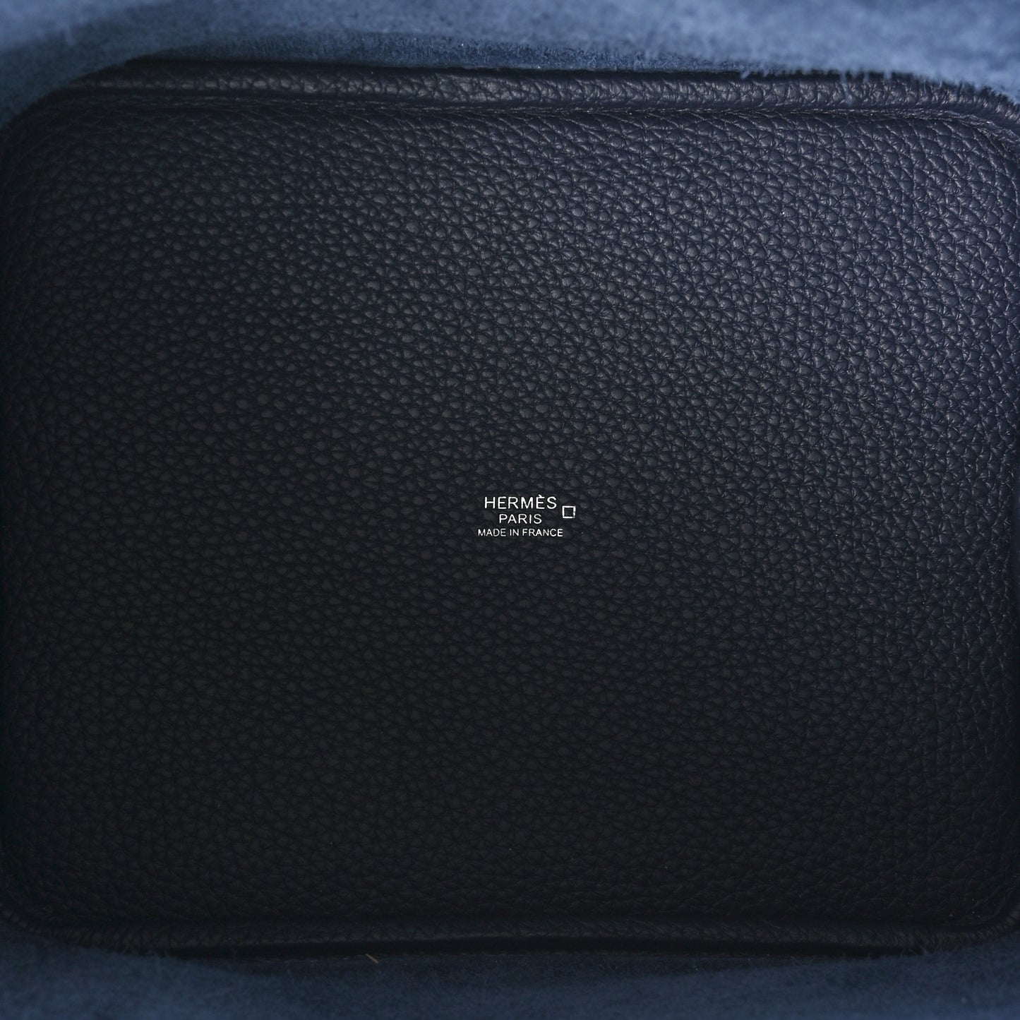 Taurillon Clemence Matte Alligator Picotin Lock Touch 22 Bleu Nuit