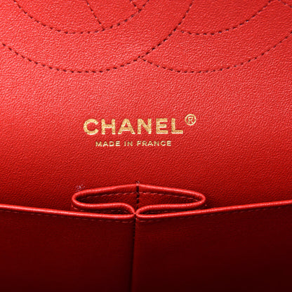 Chanel Lambskin Quilted Jumbo Double Flap Red 7 of 12