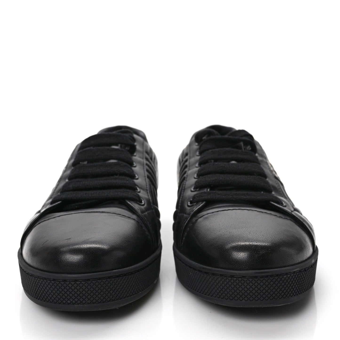 Nappa Diagramme Womens Low Top Sneakers 39.5 Black