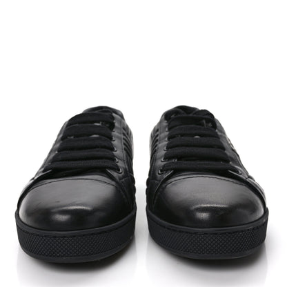 Prada Nappa Diagramme Womens Low Top Sneakers 39.5 Black 2 of 7