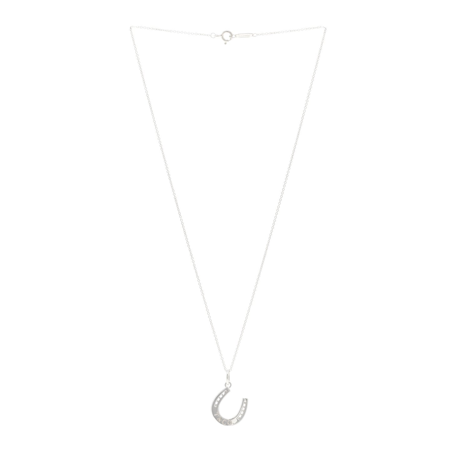 Sterling Silver Horseshoe Pendant Necklace