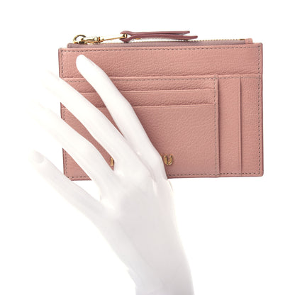 Miu Miu Madras Colour Zip Card Case Orchidea 2 of 7