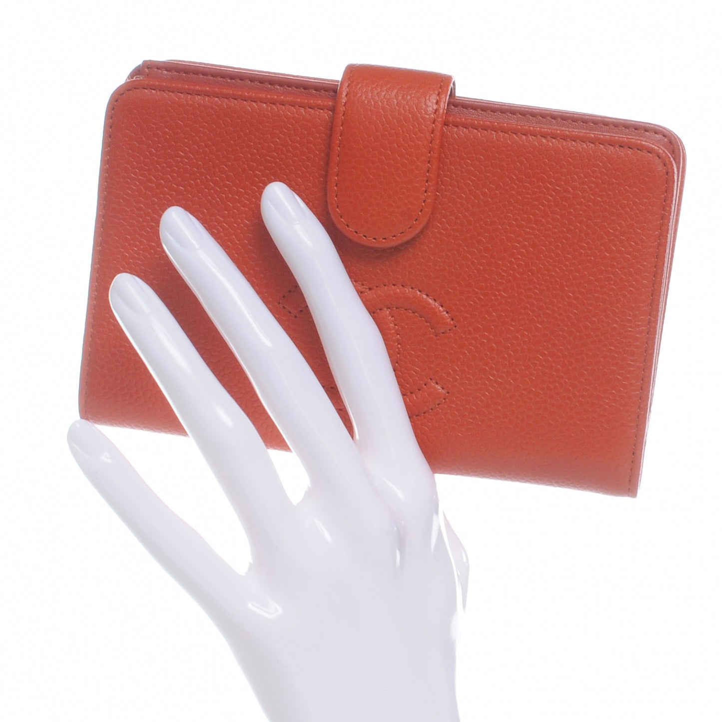 Caviar CC French Wallet Orange