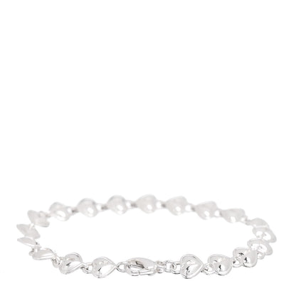 Tiffany Sterling Silver Heart Lock Link Bracelet 3 of 4