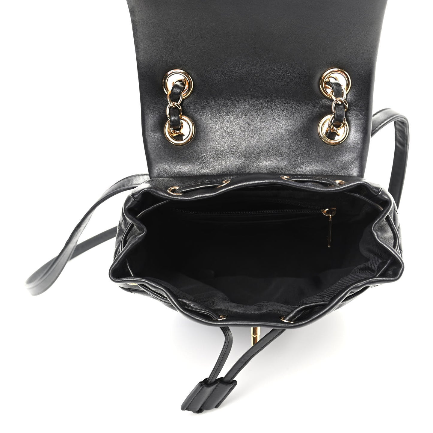Calfskin Quilted Mini Urban Spirit Backpack Black