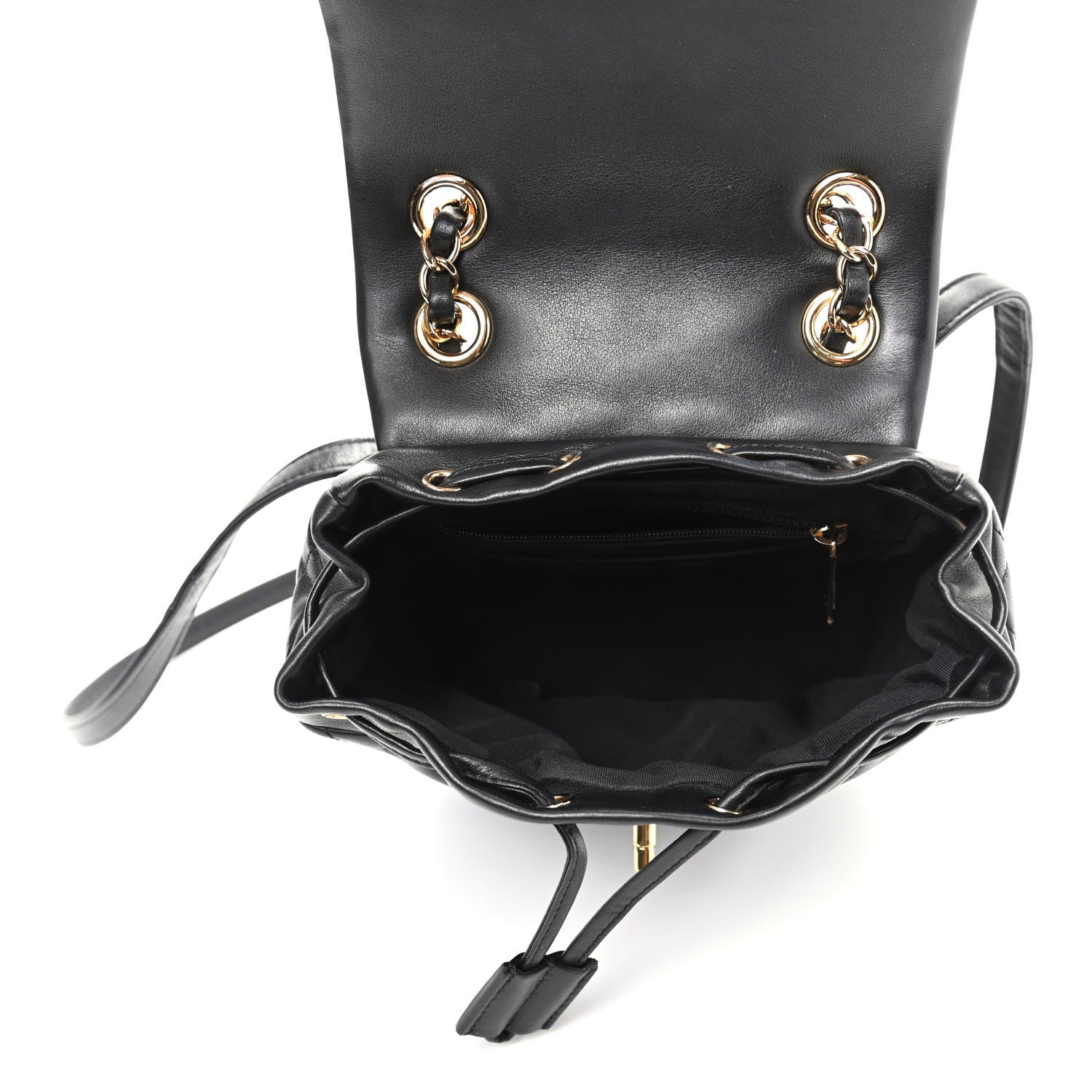 Chanel Calfskin Quilted Mini Urban Spirit Backpack Black 5 of 10
