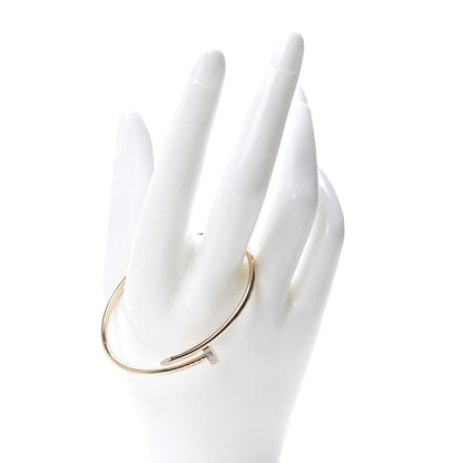 Cartier 18K Pink Gold Diamond Small Juste Un Clou Bracelet 16 2 of 5